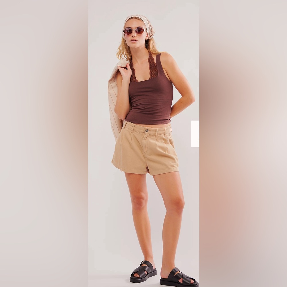 Free People Billie Chino Shorts NWOT